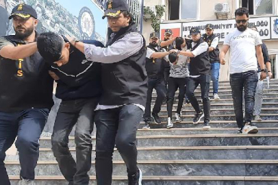 Sahte polisler, gerçek polisi görünce...