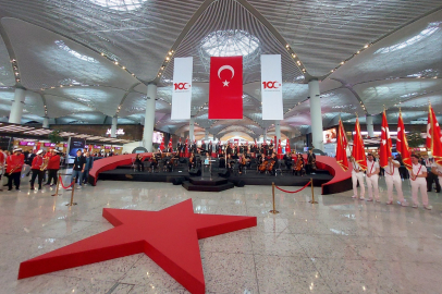 İstanbul Havalimanı'nda 100’üncü yıl coşkusu