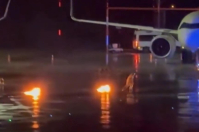 THY Hamburg uçağı Hannover'e indi!