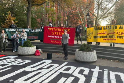 Washington Square Park’ta Filistin’e destek eylemi