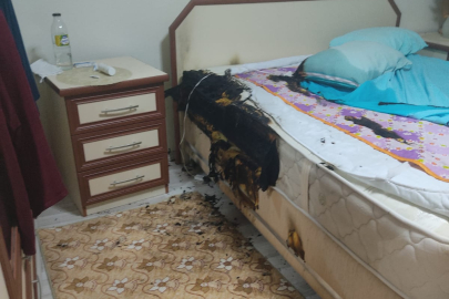Elektrikli battaniye patladı