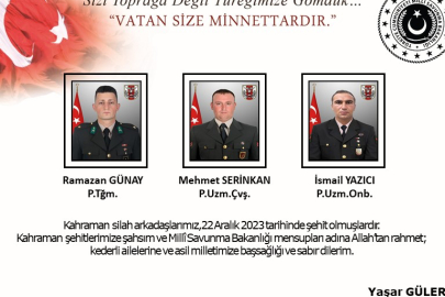 6 şehidin kimliği açıklandı