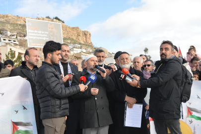Mardin'de terör ve İsrail protestosu: Müftü ile papaz dua etti