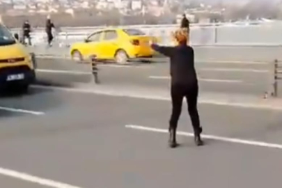 Trafiği durdurdu, yavru kediyi kurtardı