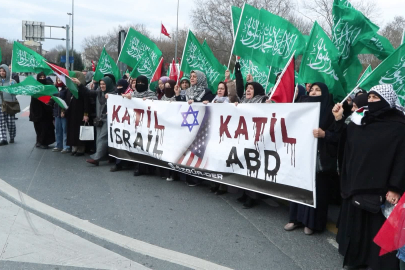 Fatih'te Filistin'e destek yürüyüşü