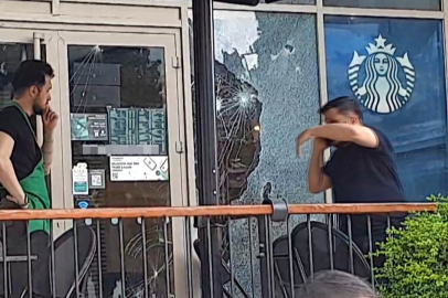 Kahveci taşlayanlar gözaltında