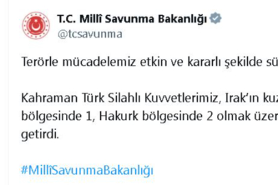 3 terörist etkisiz hale getirildi