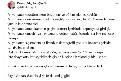 Kılıçdaroğlu Özel’e sert çıktı!
