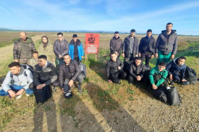 Edirne'de 23 düzensiz göçmen yakalandı