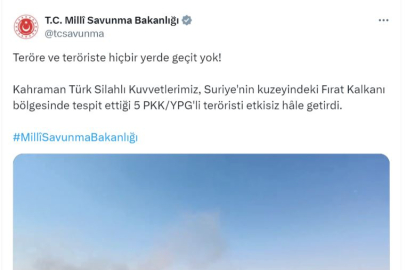MSB: 5 terörist etkisiz hale getirildi