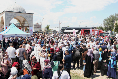Edirne'de hacı adayları uğurlandı