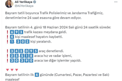 4 gününde 26 kişi hayatını kaybetti