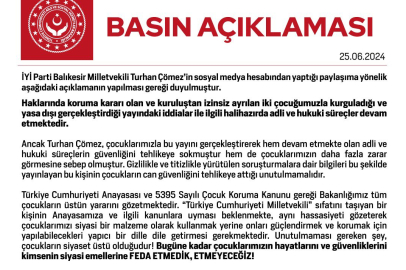 İYİ Partili Çömez için suç duyurusu