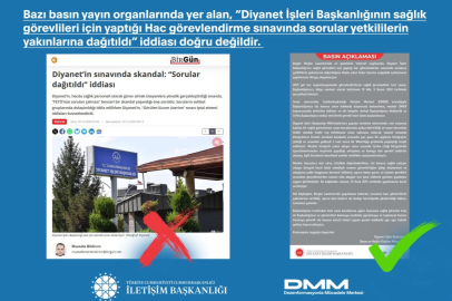 Diyanet'in sınavıyla ilgili açıklama