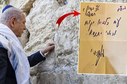 Netanyahu'nun Ağlama Duvarı'na bıraktığı mesaj