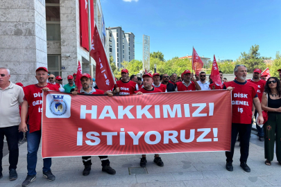 Nilüfer Belediyesi işçileri haklarını istiyor