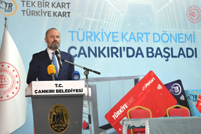 Türkiye Kart projesi Çankırı'da kullanımda...