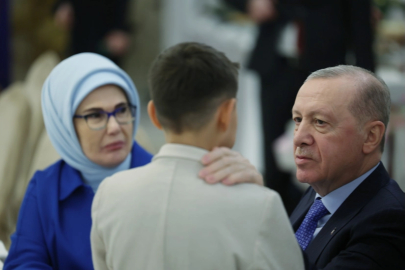 Erdoğan çocuklarla iftar yaptı!